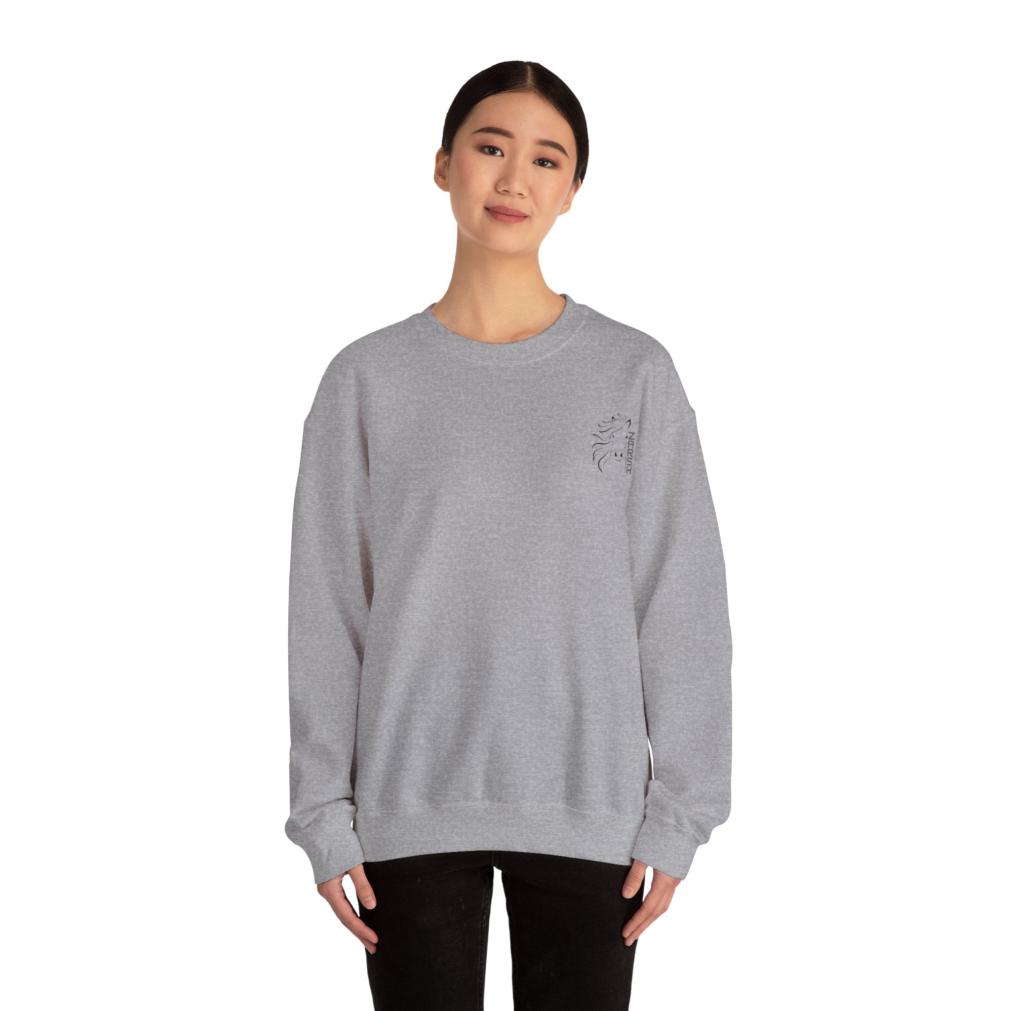 --Embroidered-- Unisex Heavy Blend™ Crewneck Sweatshirt, Cozy Oversized Pullover for Men and Women, Perfect for Fall, Casual Wear, Gift for All Occasions