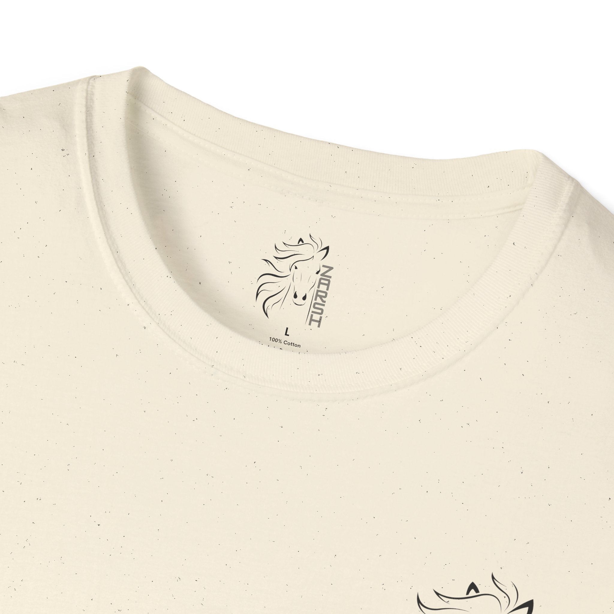 ........PRINTED........Unisex Softstyle T-Shirt with Artistic Horse Design, Cozy Casual Wear, Gift for Horse Lovers, Birthday Shirt, Everyday Tee