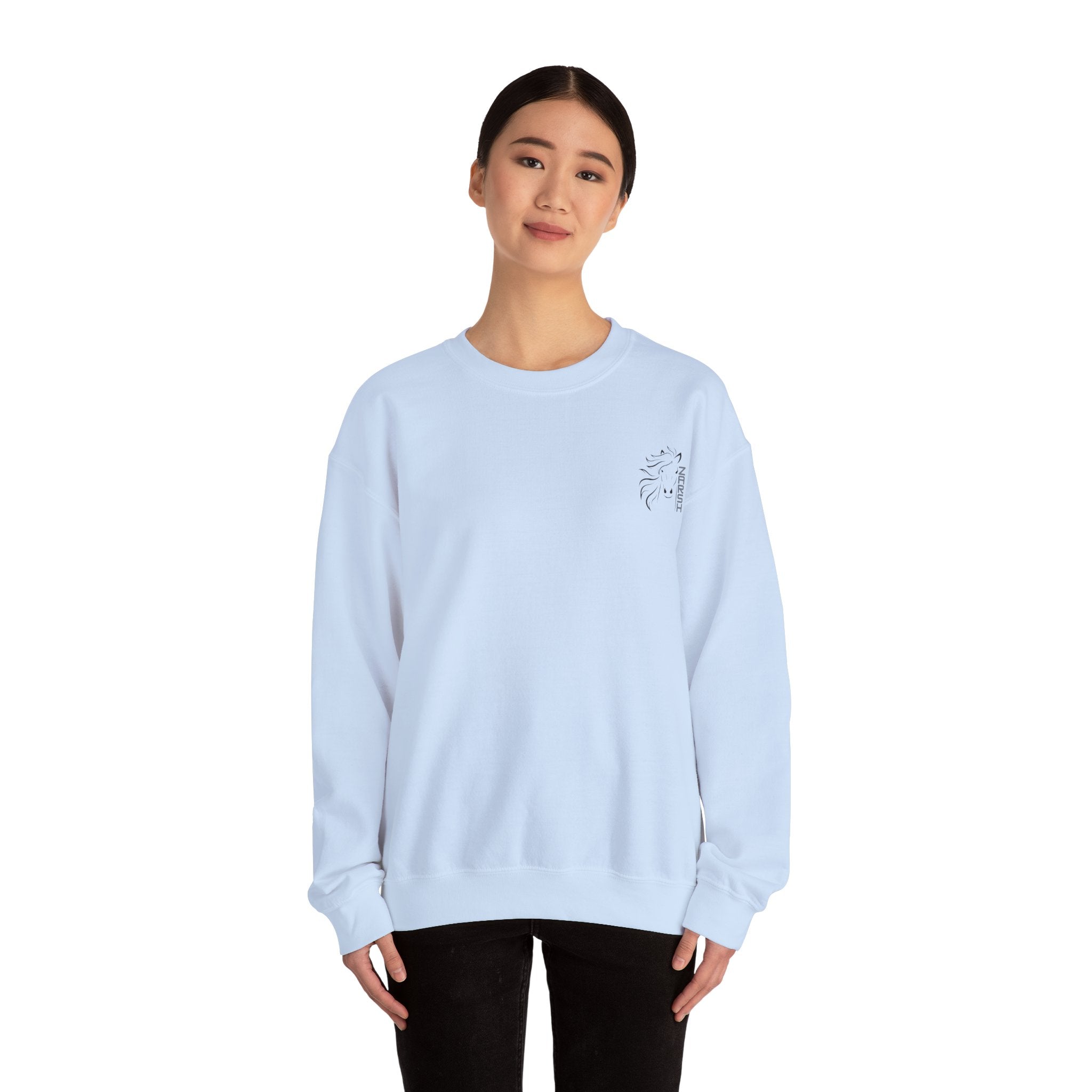 --Embroidered-- Unisex Heavy Blend™ Crewneck Sweatshirt, Cozy Oversized Pullover for Men and Women, Perfect for Fall, Casual Wear, Gift for All Occasions