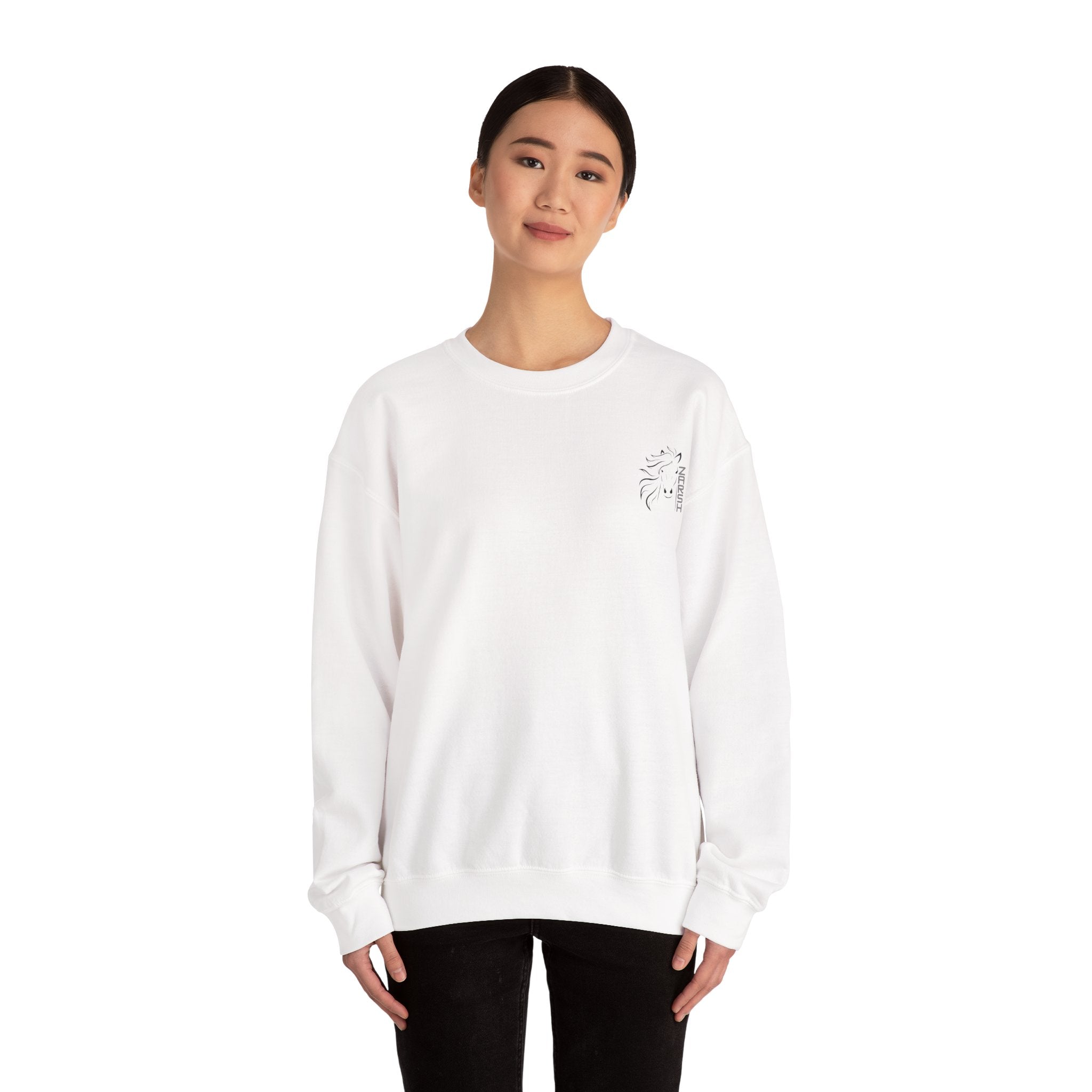--Embroidered-- Unisex Heavy Blend™ Crewneck Sweatshirt, Cozy Oversized Pullover for Men and Women, Perfect for Fall, Casual Wear, Gift for All Occasions
