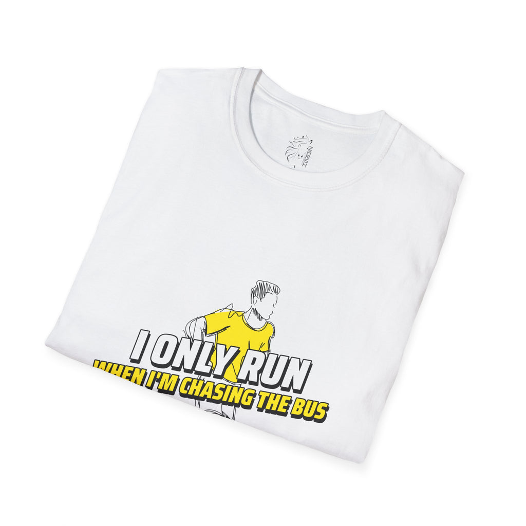 ........PRINTED........Unisex Funny Running T-Shirt, Humor Tee for Runners, Gift for Gym Lovers, Casual Wear, Quirky Exercise Shirt