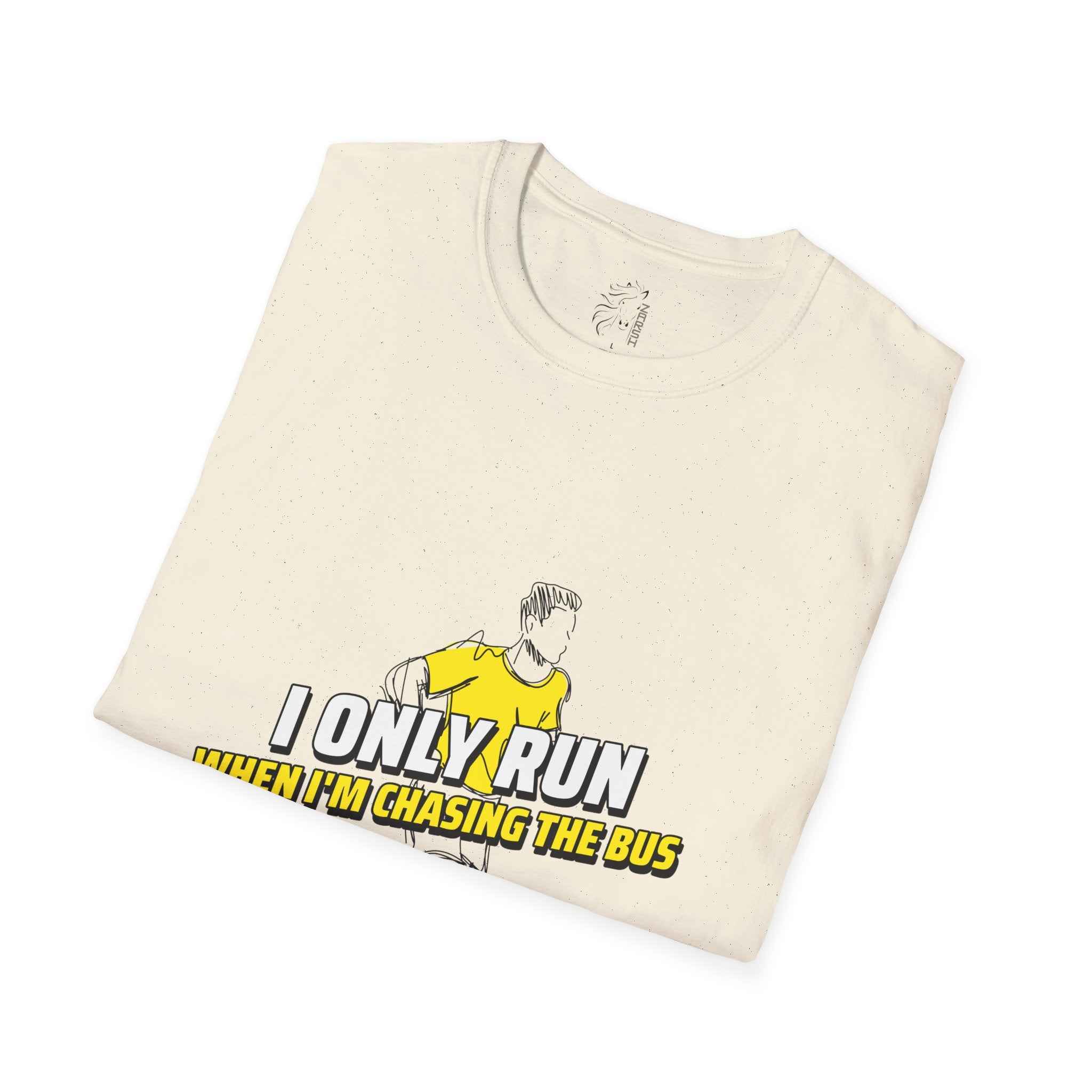 ........PRINTED........Unisex Funny Running T-Shirt, Humor Tee for Runners, Gift for Gym Lovers, Casual Wear, Quirky Exercise Shirt