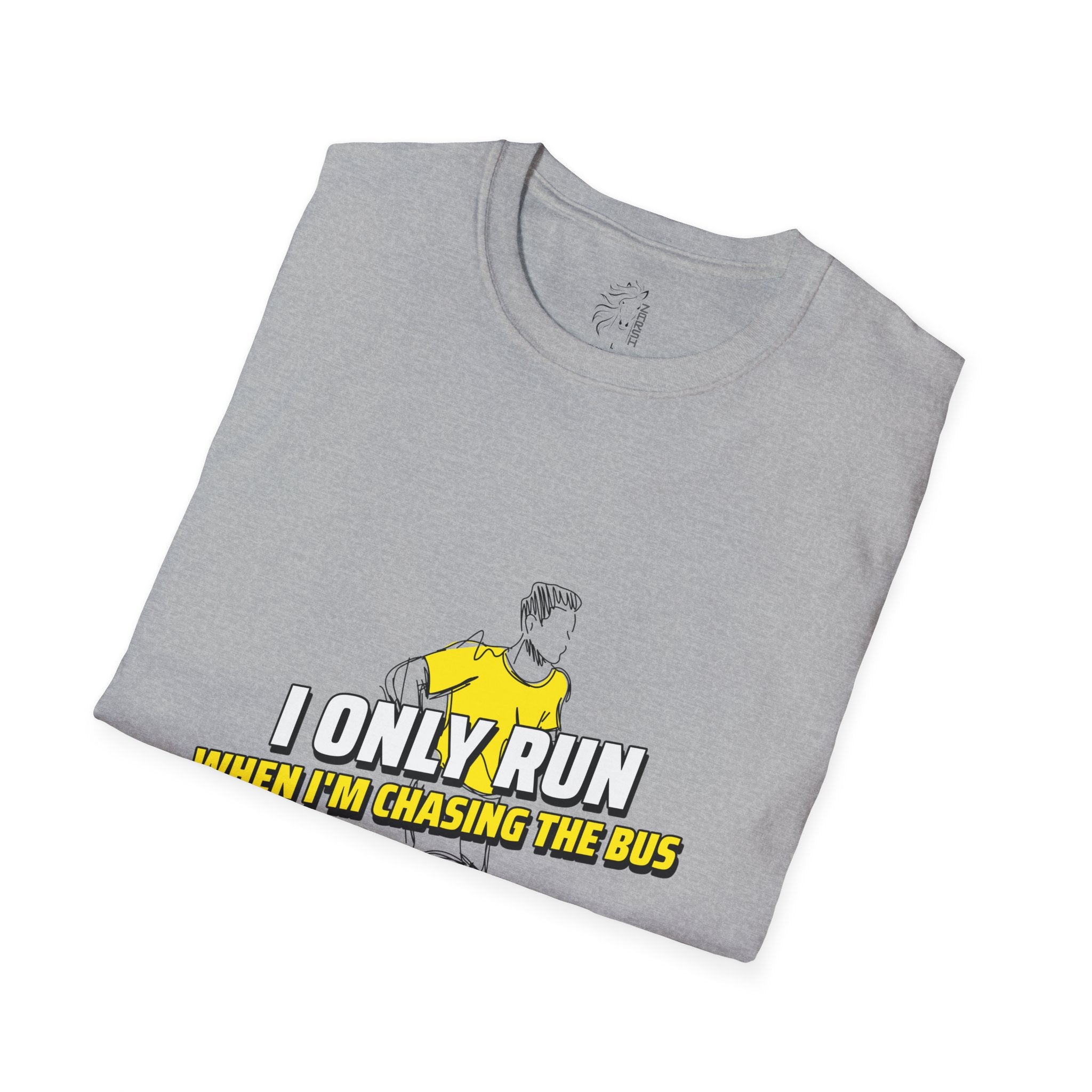 ........PRINTED........Unisex Funny Running T-Shirt, Humor Tee for Runners, Gift for Gym Lovers, Casual Wear, Quirky Exercise Shirt