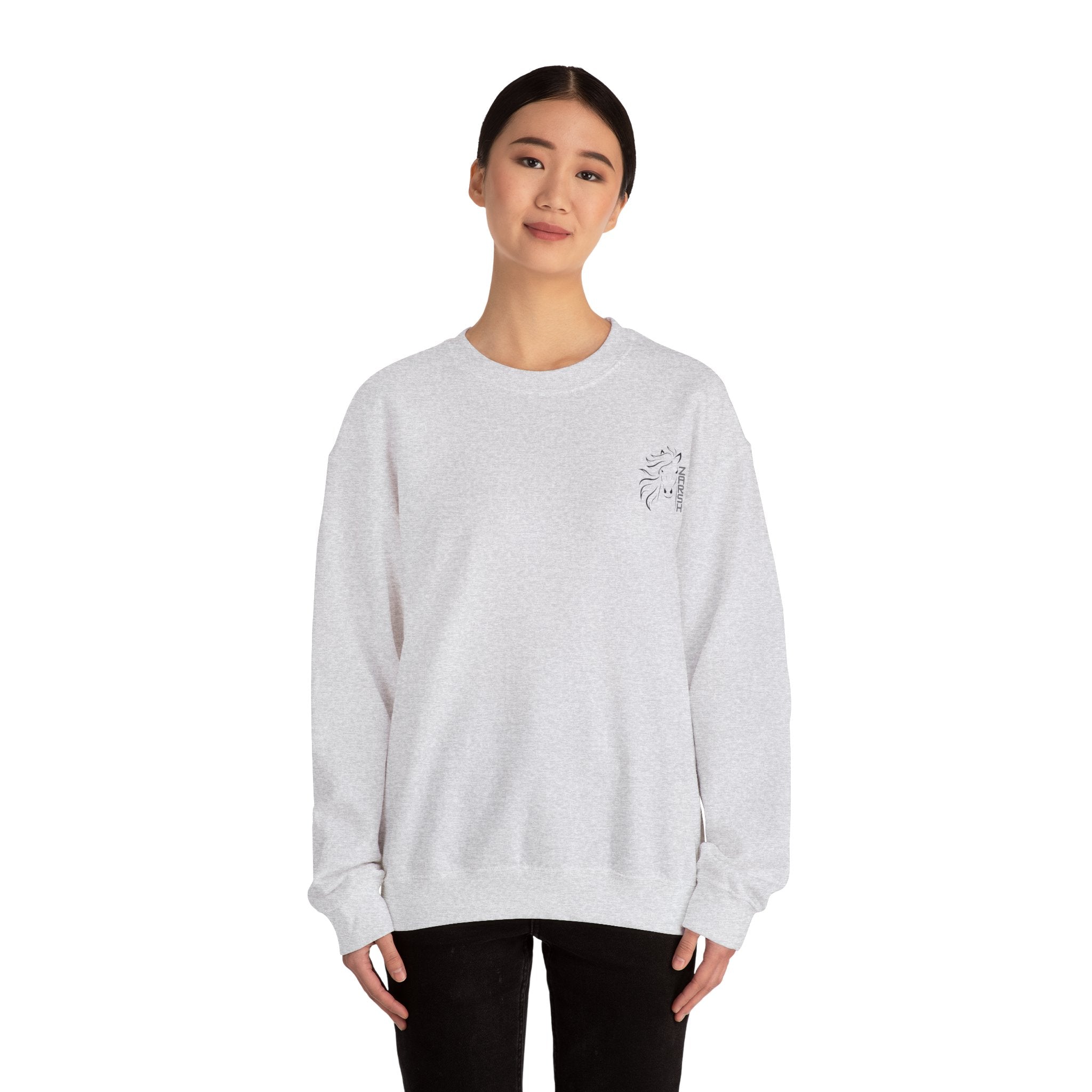 --Embroidered-- Unisex Heavy Blend™ Crewneck Sweatshirt, Cozy Oversized Pullover for Men and Women, Perfect for Fall, Casual Wear, Gift for All Occasions