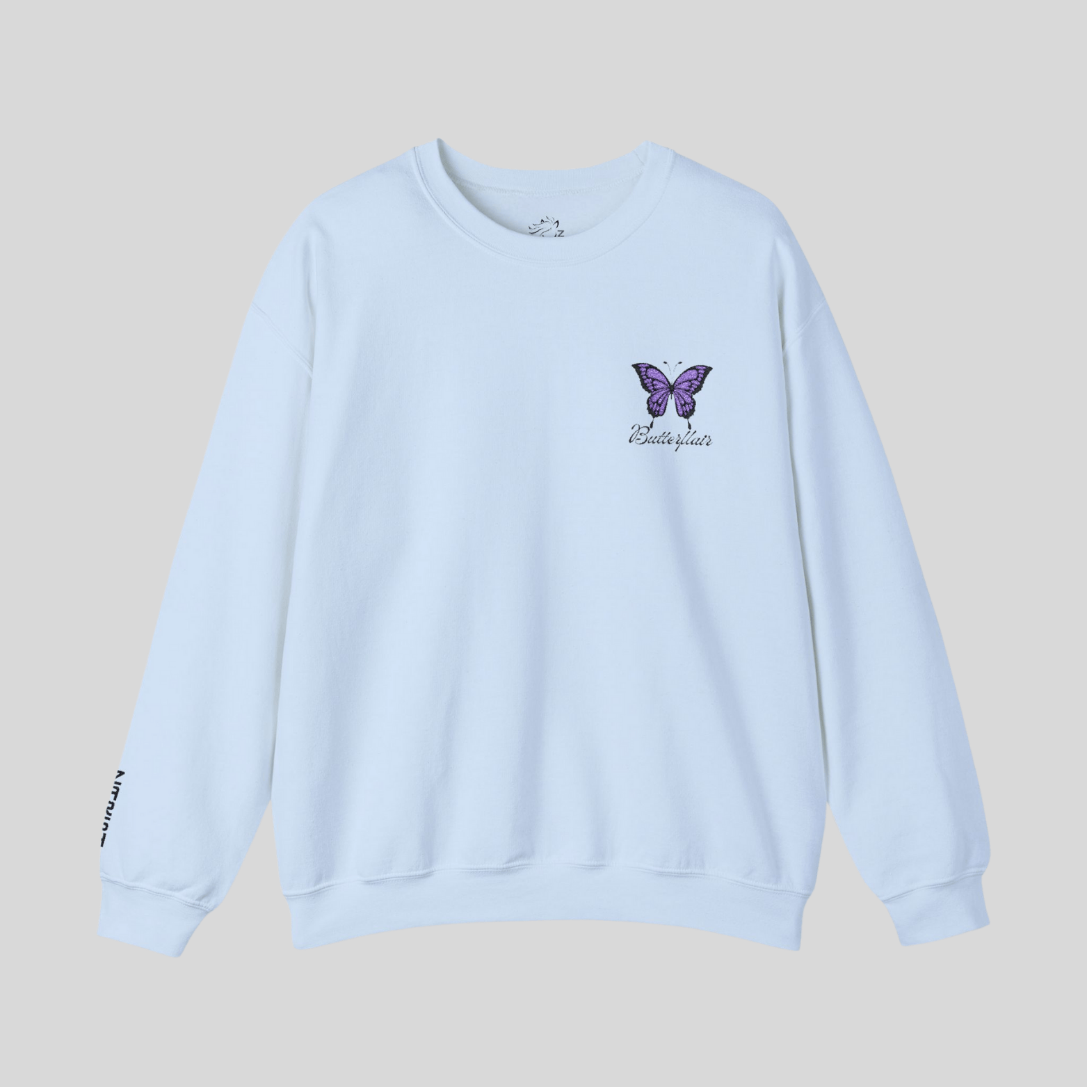 Embroidered Butterfly Love Sweatshirt | Cozy Unisex Sweatshirt for Nature Lovers, Gift for Her, Spring Fashion, Relaxed Fit