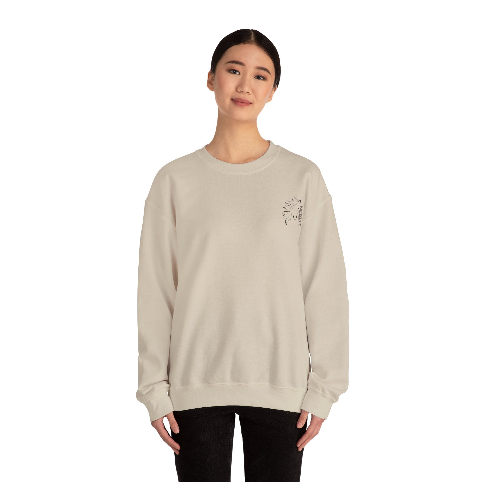 --Embroidered-- Unisex Heavy Blend™ Crewneck Sweatshirt, Cozy Oversized Pullover for Men and Women, Perfect for Fall, Casual Wear, Gift for All Occasions